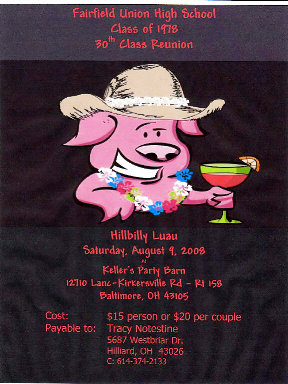 30th Year Reunion Invitation